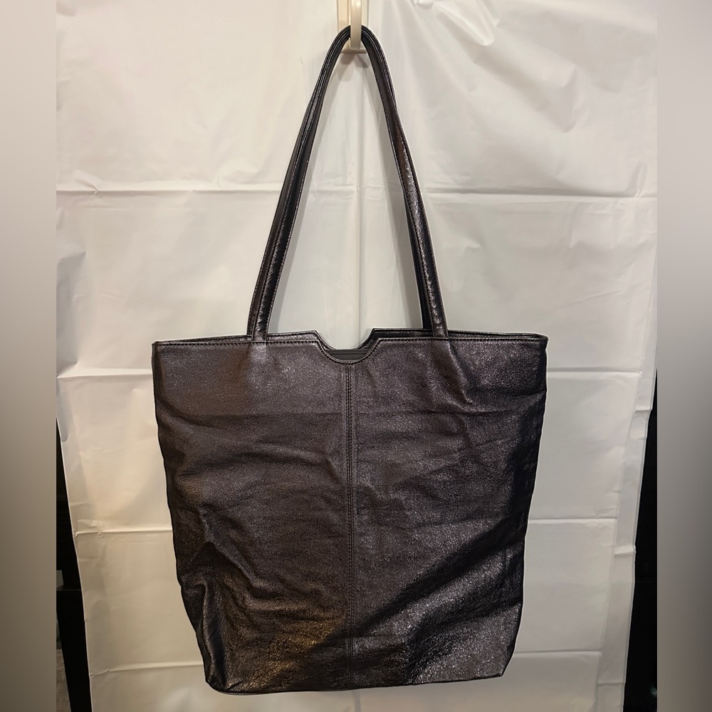 Wilsons Leather Black and Gray Floral Bag